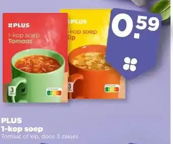 PLUS PLUS 1-kop soep aanbieding