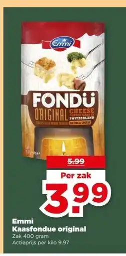 PLUS Emmi Kaasfondue original aanbieding