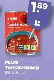 PLUS PLUS Tomatensoep aanbieding