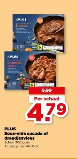PLUS PLUS Sous-vide sucade of draadjesvlees aanbieding