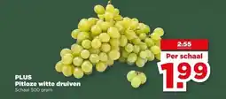 PLUS PLUS Pitloze witte druiven aanbieding