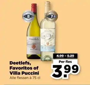 PLUS Deetlefs, Favoritos of Villa Puccini aanbieding