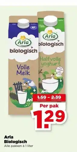 PLUS Arla Biologisch aanbieding