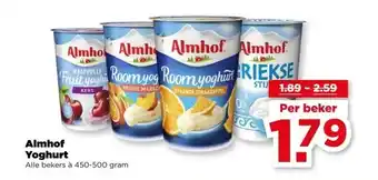 PLUS Almhof Yoghurt aanbieding