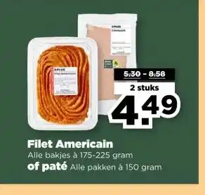 PLUS Filet Americain aanbieding