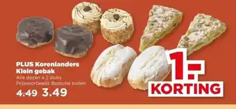 PLUS PLUS Korenlanders Klein gebak aanbieding