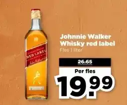 PLUS Johnnie Walker Whisky red label aanbieding