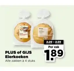 PLUS PLUS of GIJS Eierkoeken aanbieding