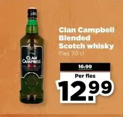 PLUS Clan Campbell Blended Scotch whisky aanbieding