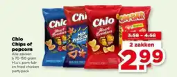 PLUS Chio Chips of popcorn aanbieding