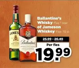 PLUS Ballantine's Whisky & of Jameson Whiskey aanbieding