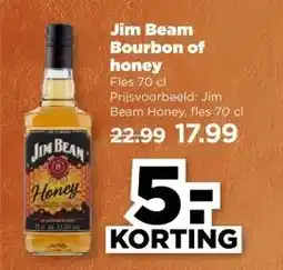 PLUS Jim Beam Bourbon of honey aanbieding