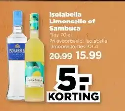 PLUS Isolabella Limoncello of Sambuca aanbieding