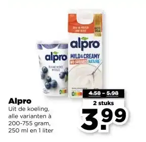 PLUS Alpro aanbieding