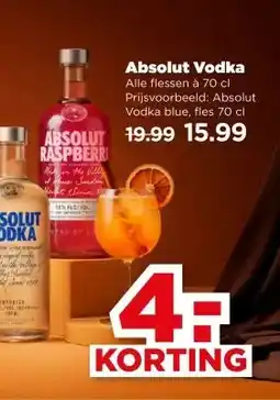 PLUS Absolut Vodka aanbieding