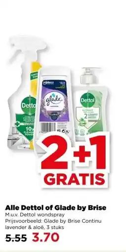 PLUS Alle Dettol of Glade by Brise aanbieding