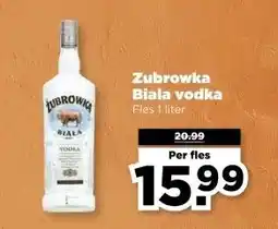 PLUS Zubrowka Biala vodka aanbieding