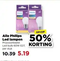 PLUS Alle Philips Led lampen aanbieding