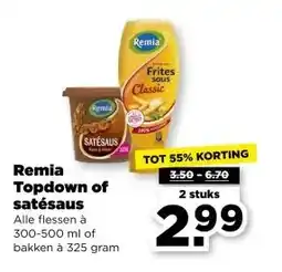 PLUS Remia Topdown of satésaus aanbieding