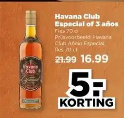 PLUS Havana Club Especial of 3 años aanbieding