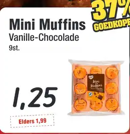 Budget Food Mini Muffins Vanille-Chocolade aanbieding