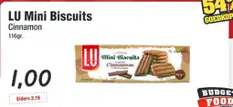 Budget Food LU Mini Biscuits Cinnamon aanbieding