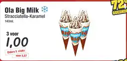 Budget Food Ola Big Milk Stracciatella-Karamel aanbieding