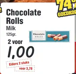 Budget Food Chocolate Rolls Milk aanbieding