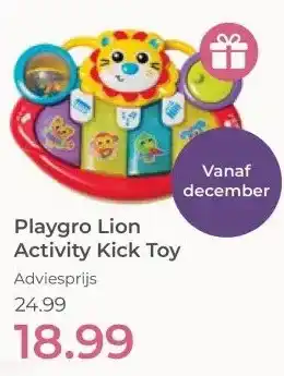 Prenatal Playgro Lion Activity Kick Toy Adviesprijs aanbieding