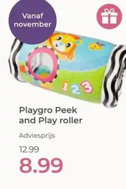 Prenatal Playgro Peek and Play roller aanbieding