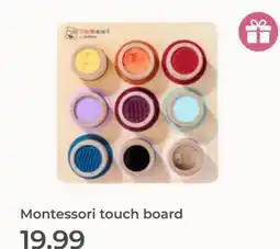 Prenatal Montessori touch board aanbieding