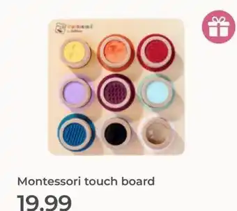 Prenatal Montessori touch board aanbieding