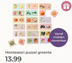 Prenatal Montessori puzzel groente aanbieding