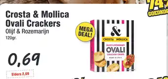 Budget Food Crosta & Mollica Ovali Crackers aanbieding