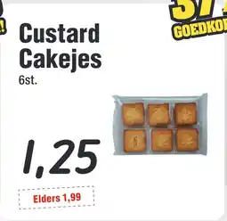 Budget Food Custard Cakejes aanbieding