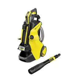 MediaMarkt Karcher K 5 Smart Control Flex - Geschikt Voor 40 M² 2100 W 145 Bar Hogedrukreiniger Geel aanbieding