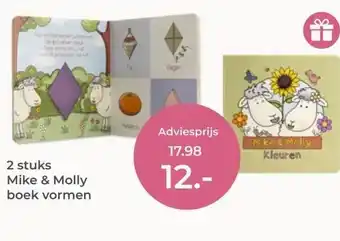 Prenatal 2 stuks Mike & Molly boek vormen aanbieding