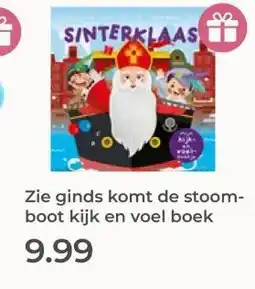 Prenatal Zie ginds komt de stoom- boot kijk en voel boek aanbieding