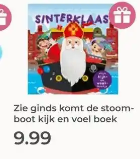 Prenatal Zie ginds komt de stoom- boot kijk en voel boek aanbieding