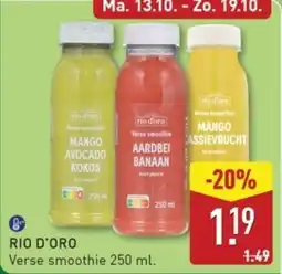 ALDI Rio d'oro Verse smoothie aanbieding