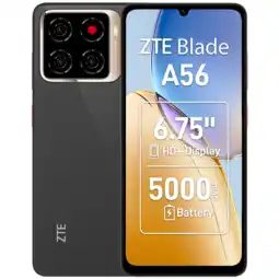 MediaMarkt ZTE Blade A56 - Zwart - 128 GB Zwart aanbieding
