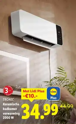 Lidl Tronic keramische badkamer verwarming aanbieding