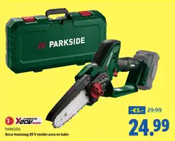 Lidl Parkside accu houtzaag 20 V zonder accu en lader aanbieding