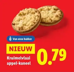 Lidl Kruimelvlaai appel-kaneel aanbieding