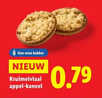 Lidl Kruimelvlaai appel-kaneel aanbieding