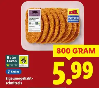 Lidl Zigeunergehakt schnitzels aanbieding