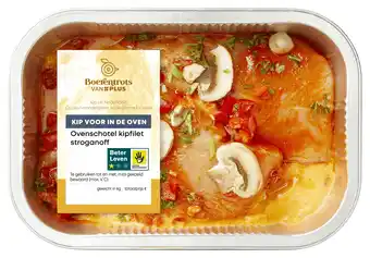 PLUS PLUS Boerentrots Ovenschotel Kipfilet stroganoff aanbieding