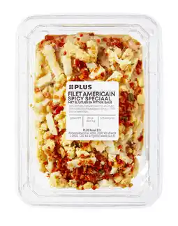 PLUS PLUS Filet americain spicy speciaal aanbieding