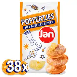 PLUS Jan Poffertjes met boter en suiker aanbieding