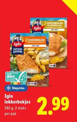 Lidl Iglo lekkerbekjes aanbieding